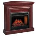 small electric corner fireplace.