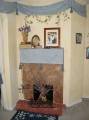 faux finish fireplace.