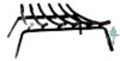 cast iron fireplace grates.